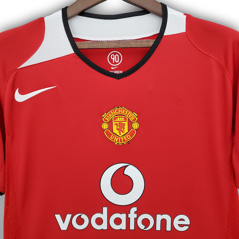 Retro Manchester United 2004-06  home Ronaldo ROONEY v.NISTELROOY GIGGS KEANE Football jersey retro