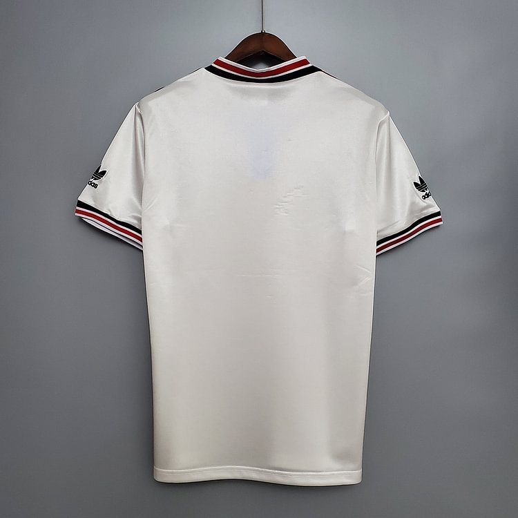 Retro 1985 Manchester United white Football jersey retro