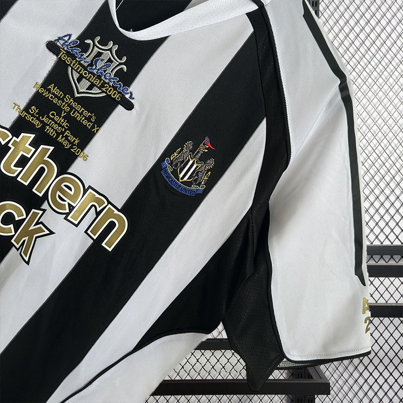 Retro 2005-06 Newcastle United Home Testimonial Shearer 9 Football jersey retro