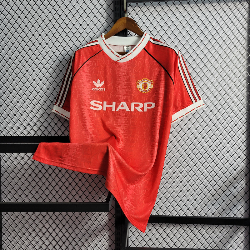 Retro 1990-92 Manchester United Home Football jersey retro