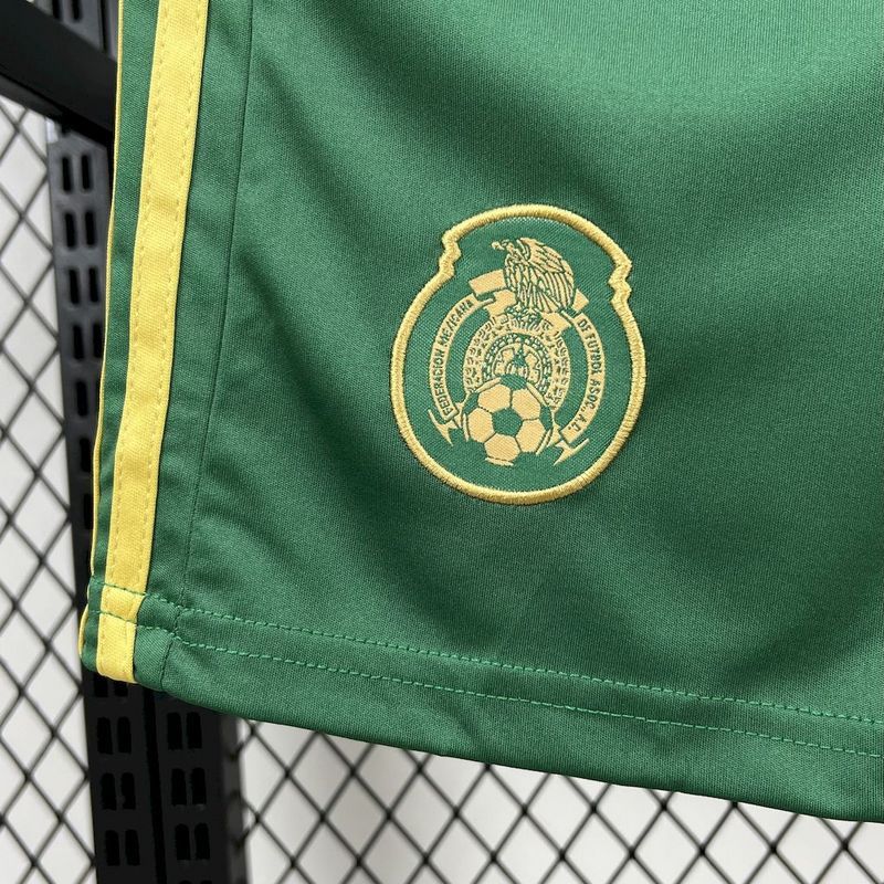 2025-26 Mexico Gold Cup Special Edition green Kids Football jersey