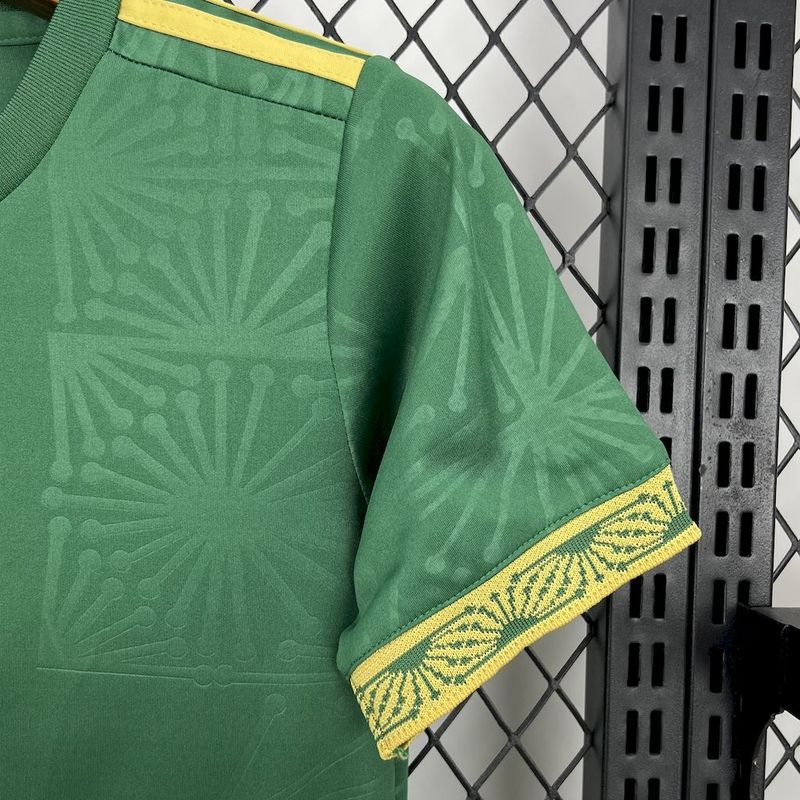 2025-26 Mexico Gold Cup Special Edition green Kids Football jersey