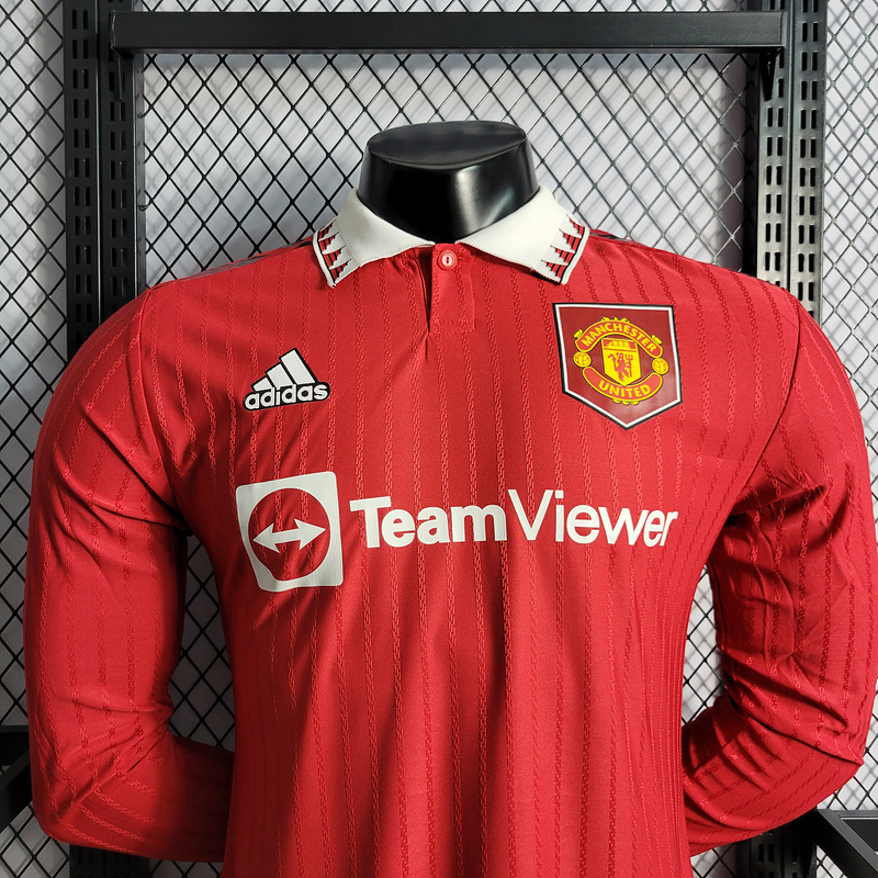 Player 2022-23 Manchester United Home Long Sleeves Football jersey