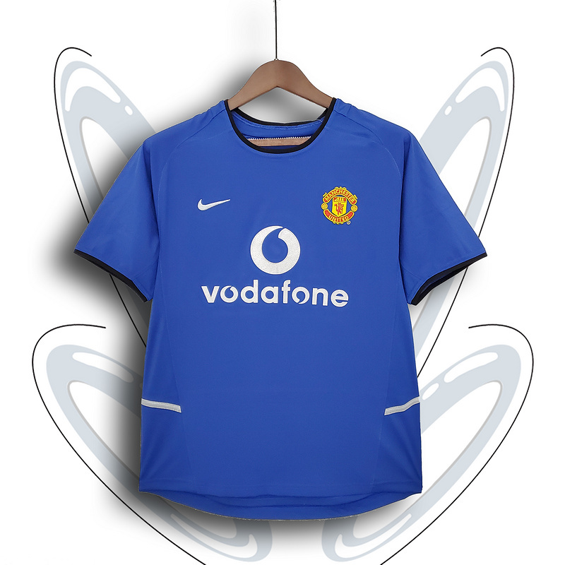 Retro 2002-04 Manchester United away BECKHAM v.NISTELROOY GIGGS KEANE Football jersey retro