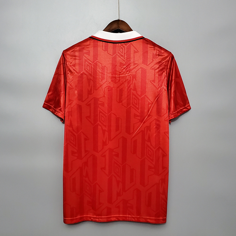 Retro 1992-94 Manchester United home CANTONA HUGHES KEANE Football jersey retro