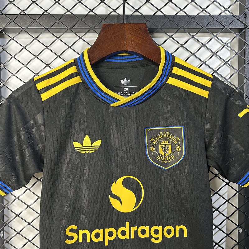 2025-26 Manchester United 2 Away KIDS Football jersey