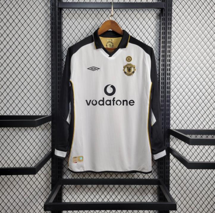 Retro 2001-02 Manchester United jersey 100 year classic edition long sleeves