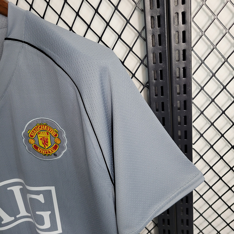 Retro 2007-08 Manchester United gray goalkeeper Football jersey retro
