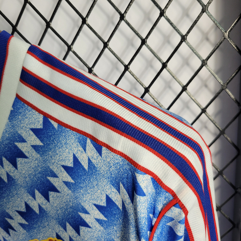 Retro Long Sleeve 1990-92 Manchester United away Football jersey retro