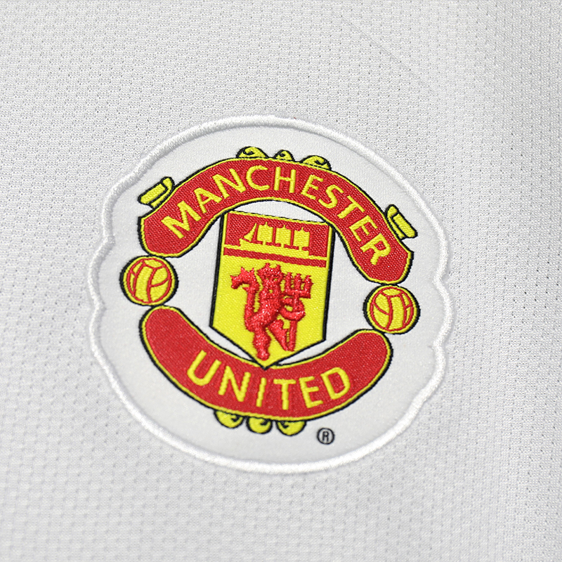Retro player 2008-09 Manchester United Away Long Sleeves White Football jersey retro
