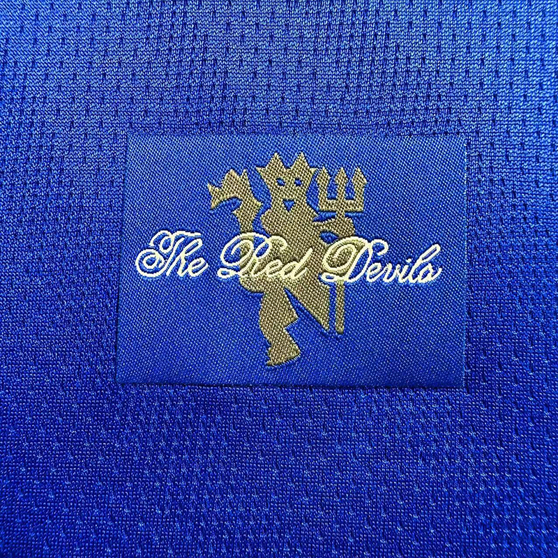 Retro 2007-08 Manchester United blue goalkeeper Football jersey retro