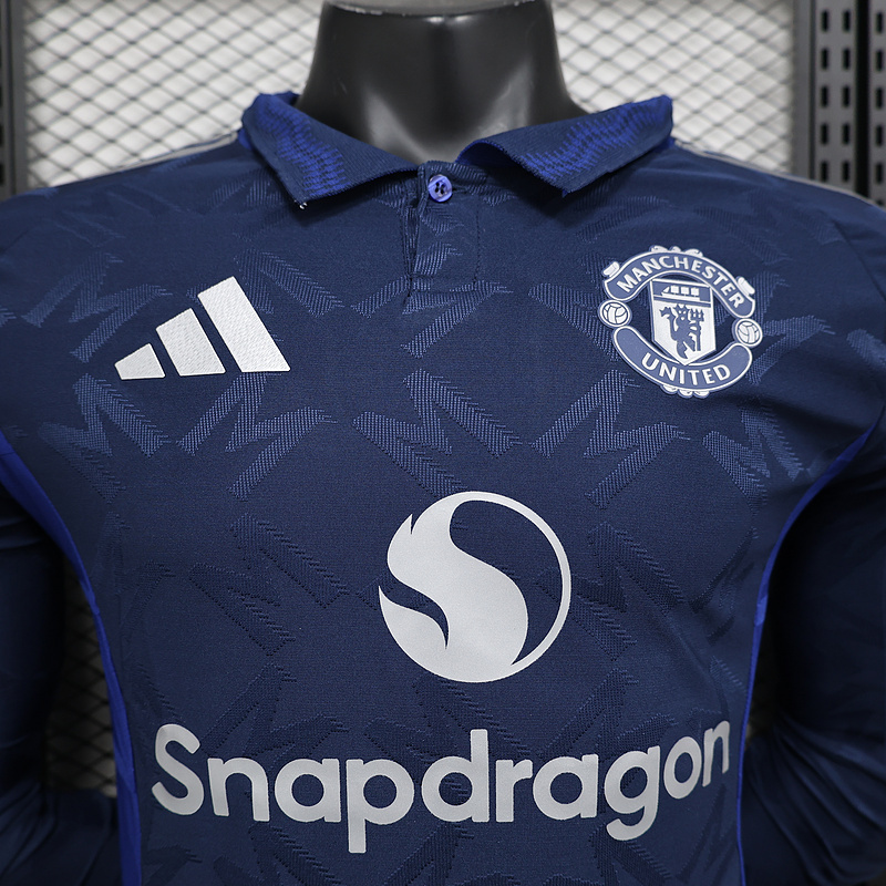 2024-25 Manchester United Away Long Sleeves Jersey Player Version