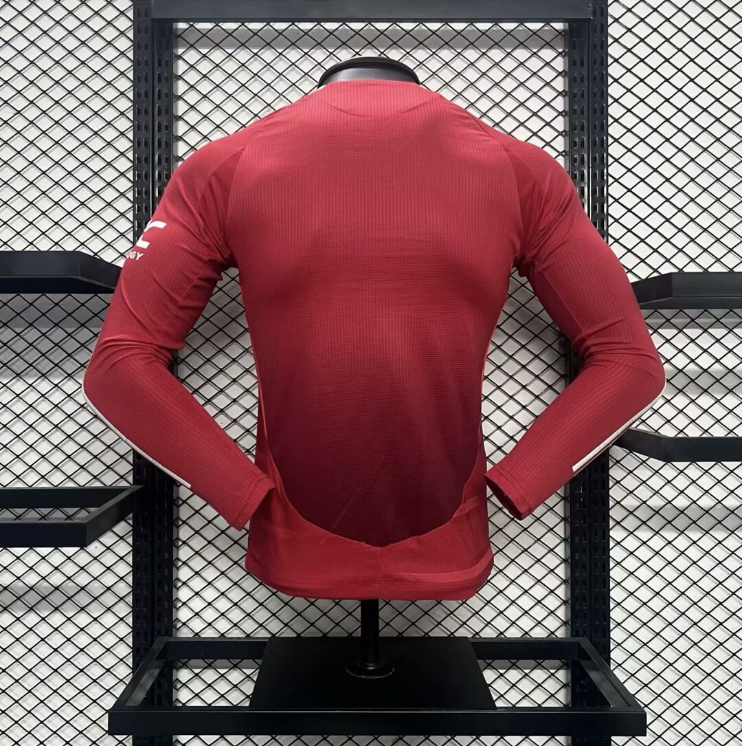 2024-25 Manchester United Home Long Sleeves Jersey Player Version