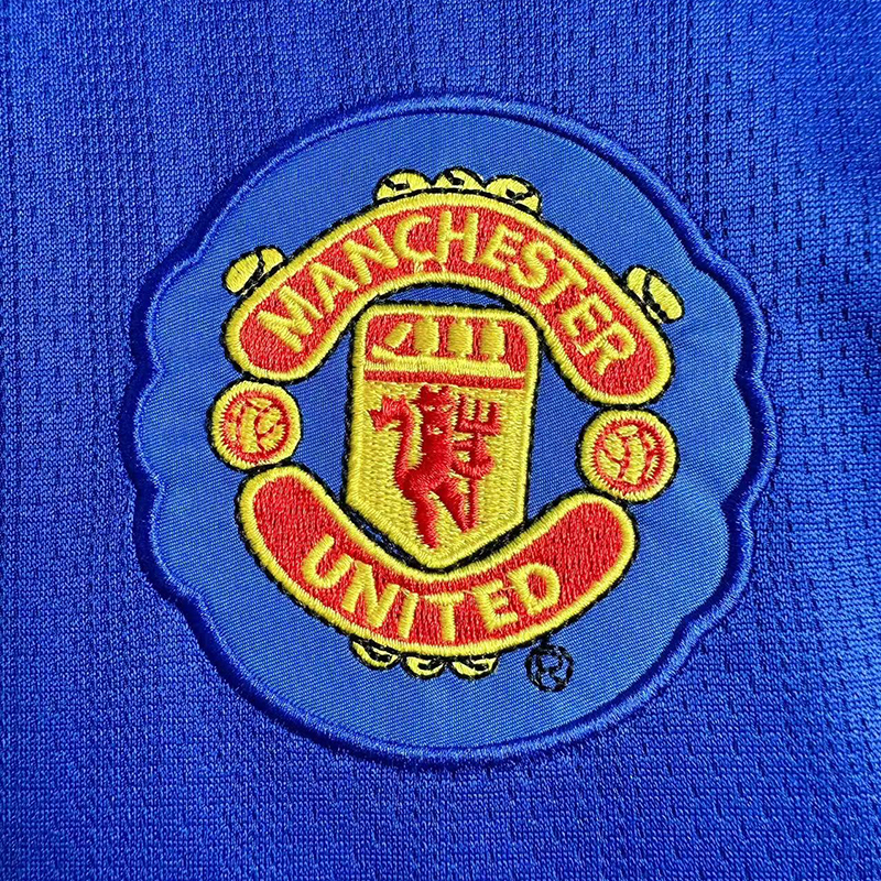 Retro 2007-08 Manchester United blue goalkeeper Football jersey retro
