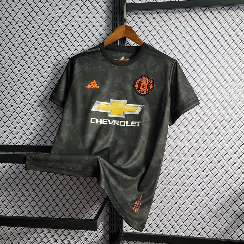 Retro 2019-20 Manchester United Black Second Guest Football jersey retro