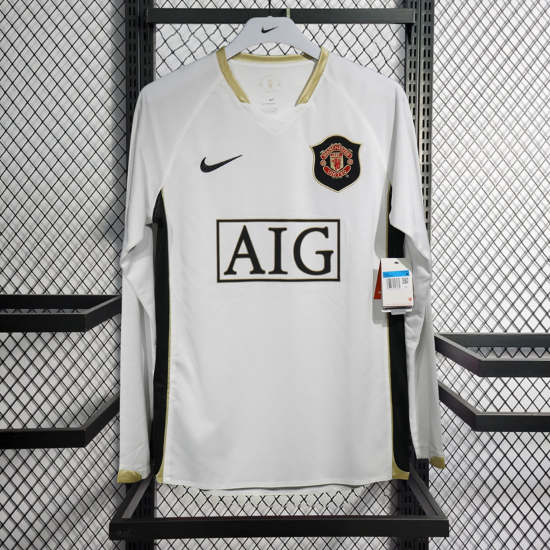 Retro player 2006-07 Manchester United Away long sleeved Football jersey retro