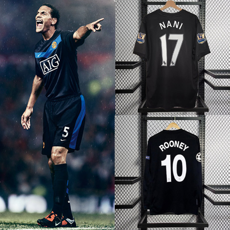 Retro 2009-10 Manchester United Away Football jersey retro
