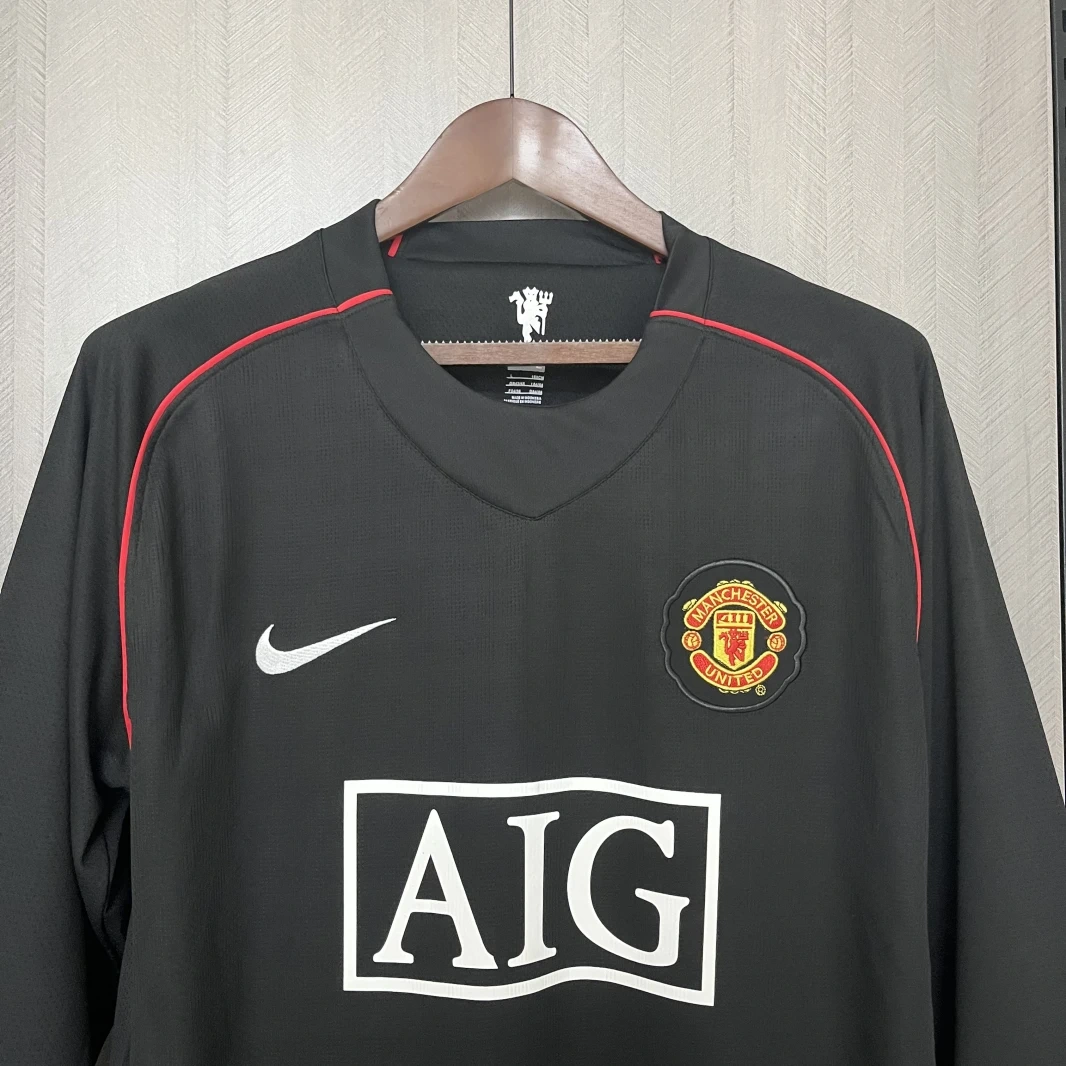 Retro 2007-08 Manchester United away retro football jersey Fan version