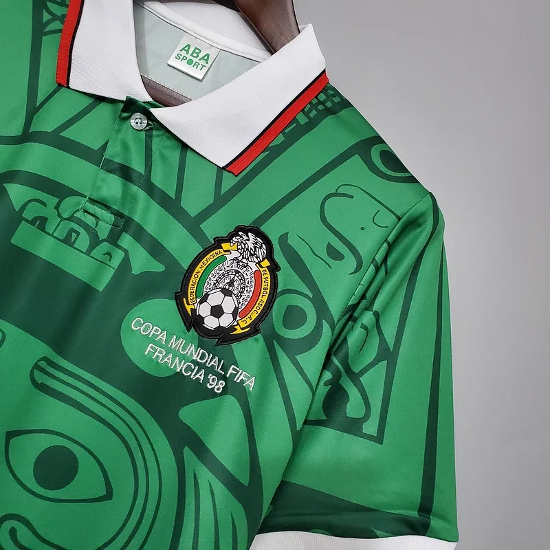 Retro 1998 Mexico home Football jersey retro