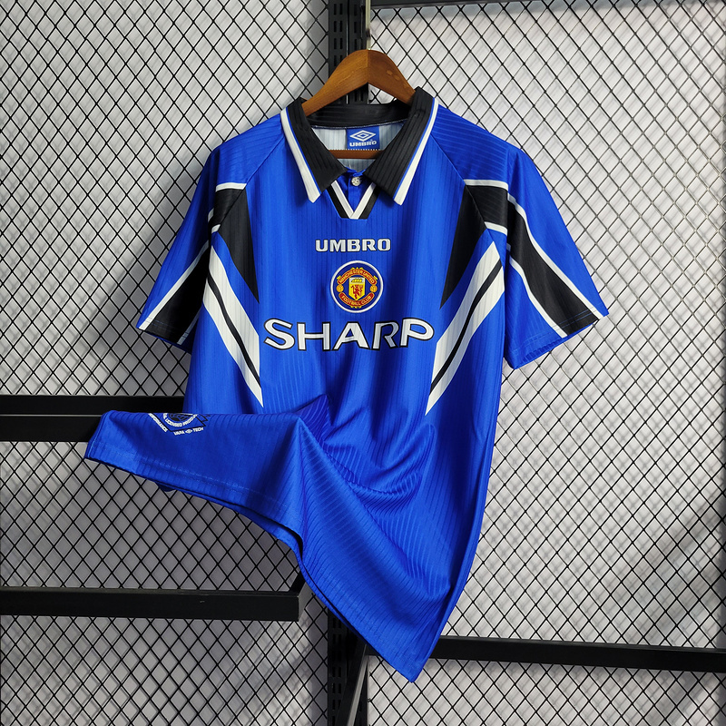 Retro 1996-97 Manchester United away CANTONA BECKHAM GIGGS KEANE Football jersey retro