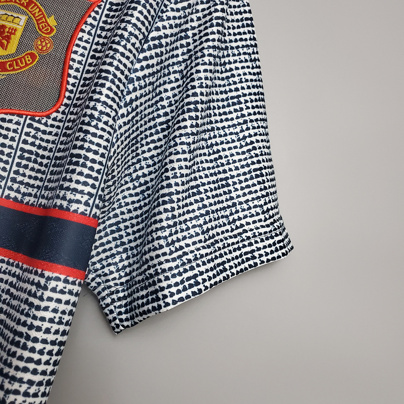 Retro 1995-96 Manchester United away CANTONA HUGHES KEANE BECKHAM Football jersey retro