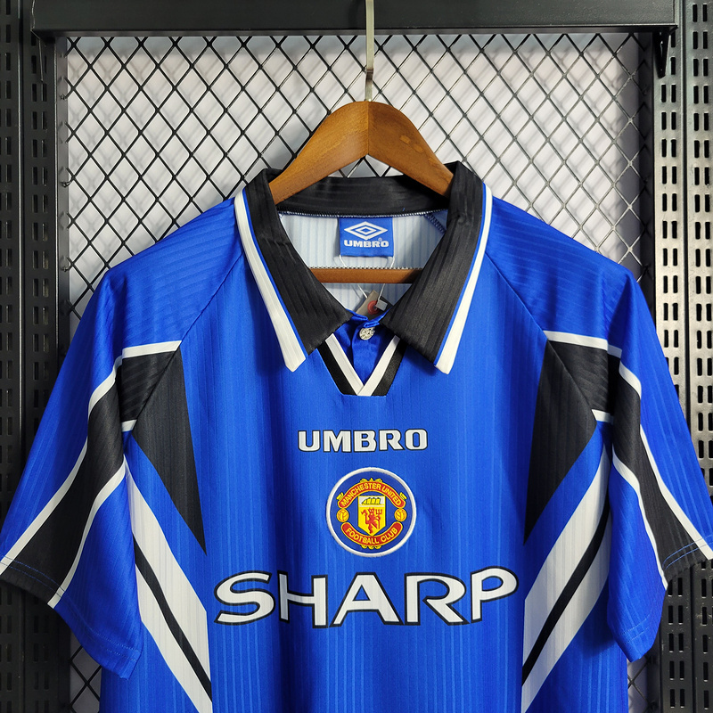 Retro 1996-97 Manchester United away CANTONA BECKHAM GIGGS KEANE Football jersey retro