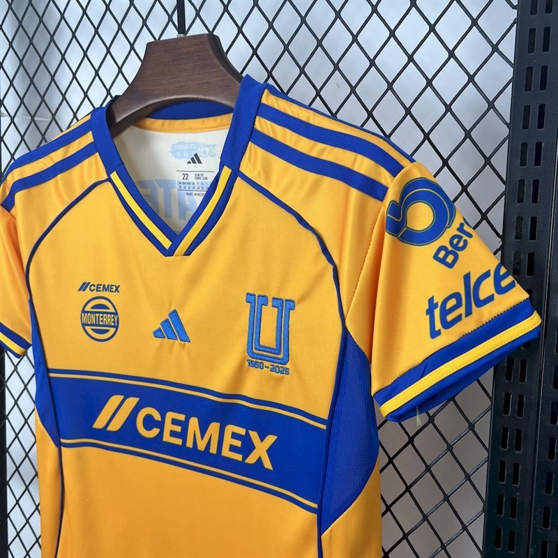 2025-26 Tigres UANL Home Kids Football jersey