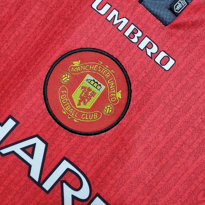 Retro 1996-97 Manchester United home CANTONA BECKHAM GIGGS KEANE  Football jersey retro