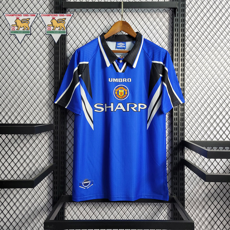 Retro 1996-97 Manchester United away CANTONA BECKHAM GIGGS KEANE Football jersey retro