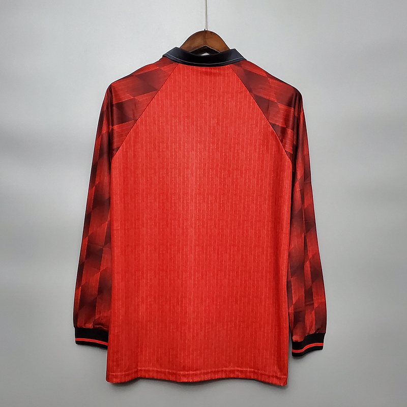 Retro 1996-97 Manchester United home CANTONA BECKHAM GIGGS KEANE  Football jersey retro