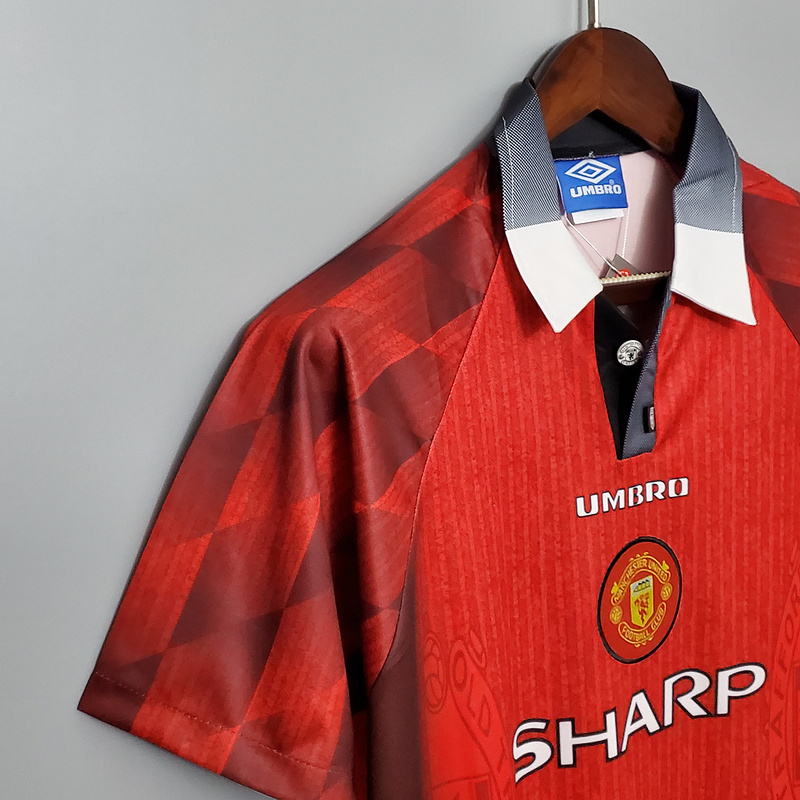 Retro 1996-97 Manchester United home CANTONA BECKHAM GIGGS KEANE  Football jersey retro