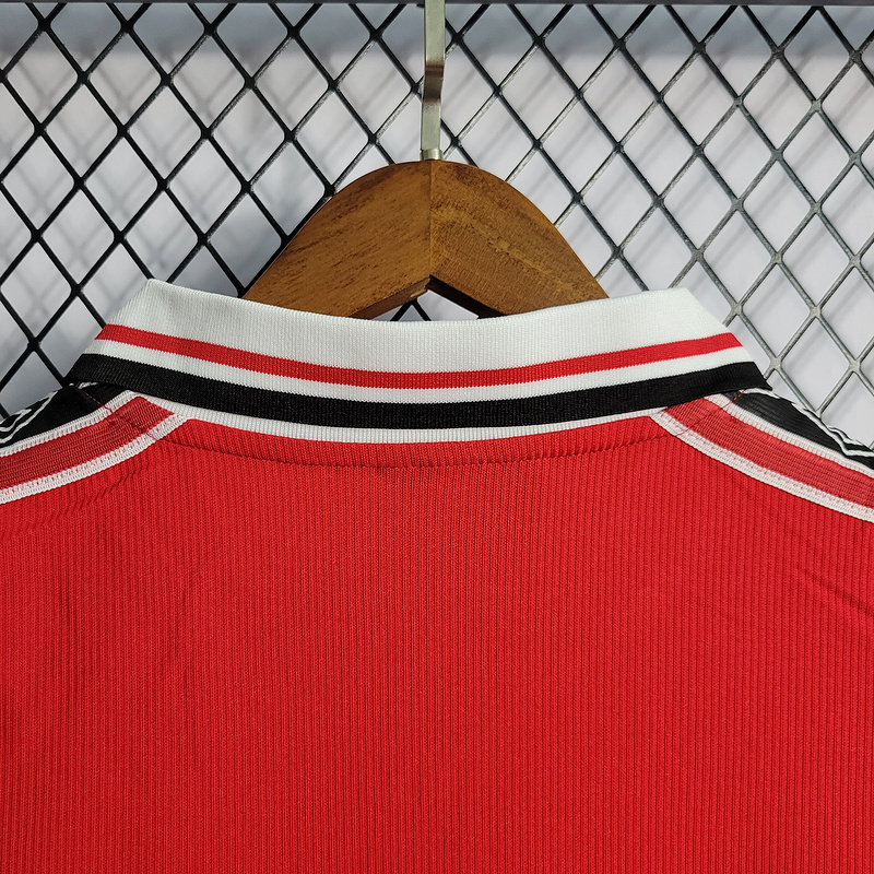 Retro 1998-99 Manchester United home BECKHAM GIGGS KEANE SHERINGHAM  Football jersey retro