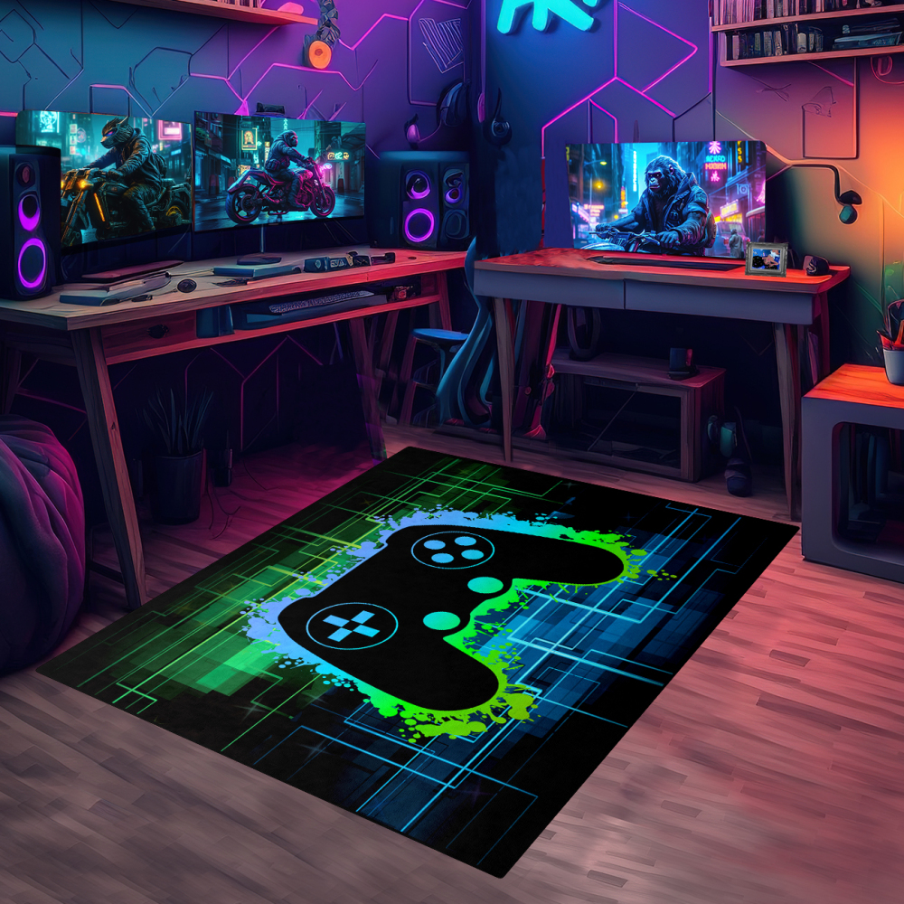 Video Game Area Rug for Boys Playroom | CozyLil