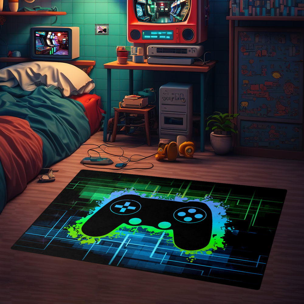 Video Game Area Rug for Boys Playroom | CozyLil