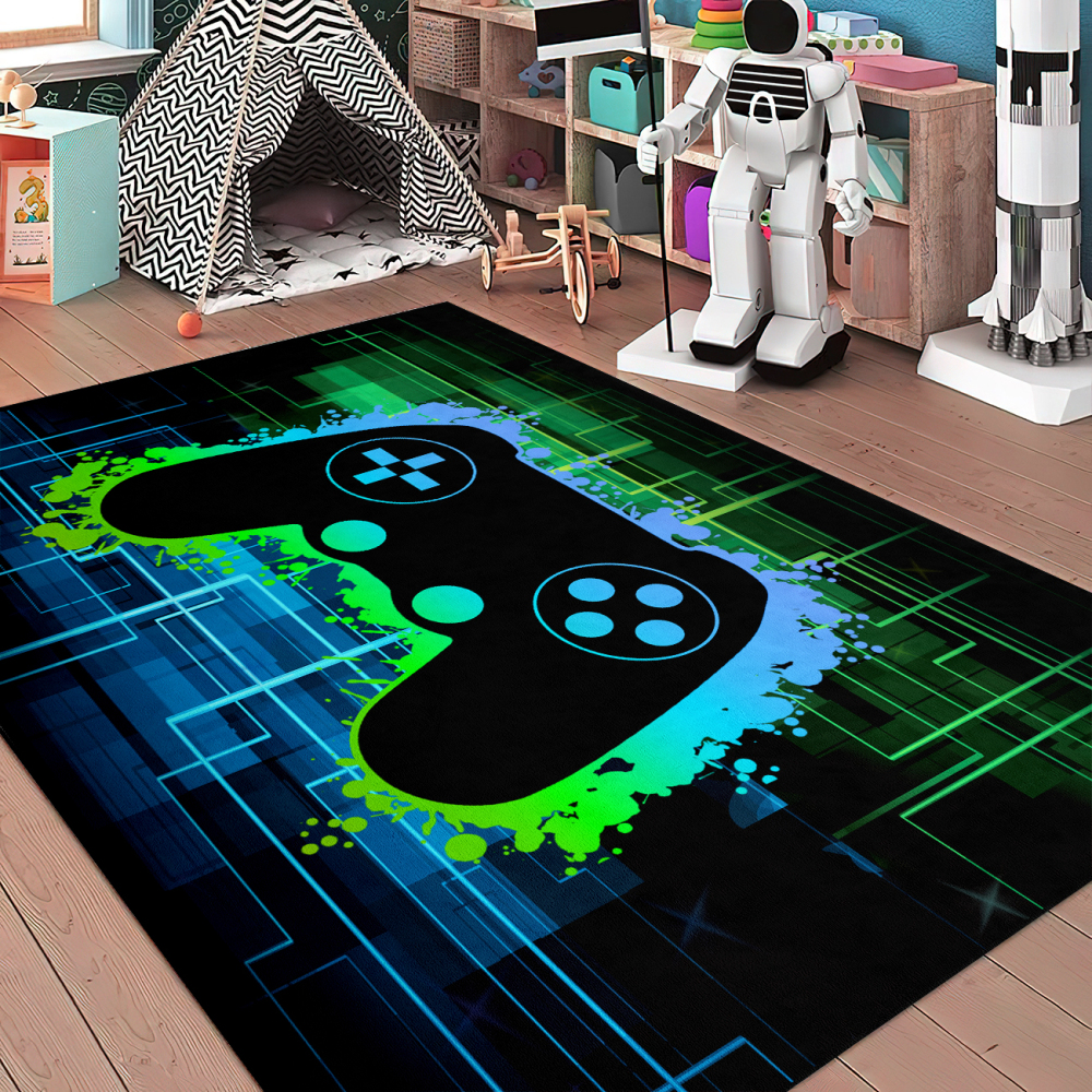Video Game Area Rug for Boys Playroom | CozyLil