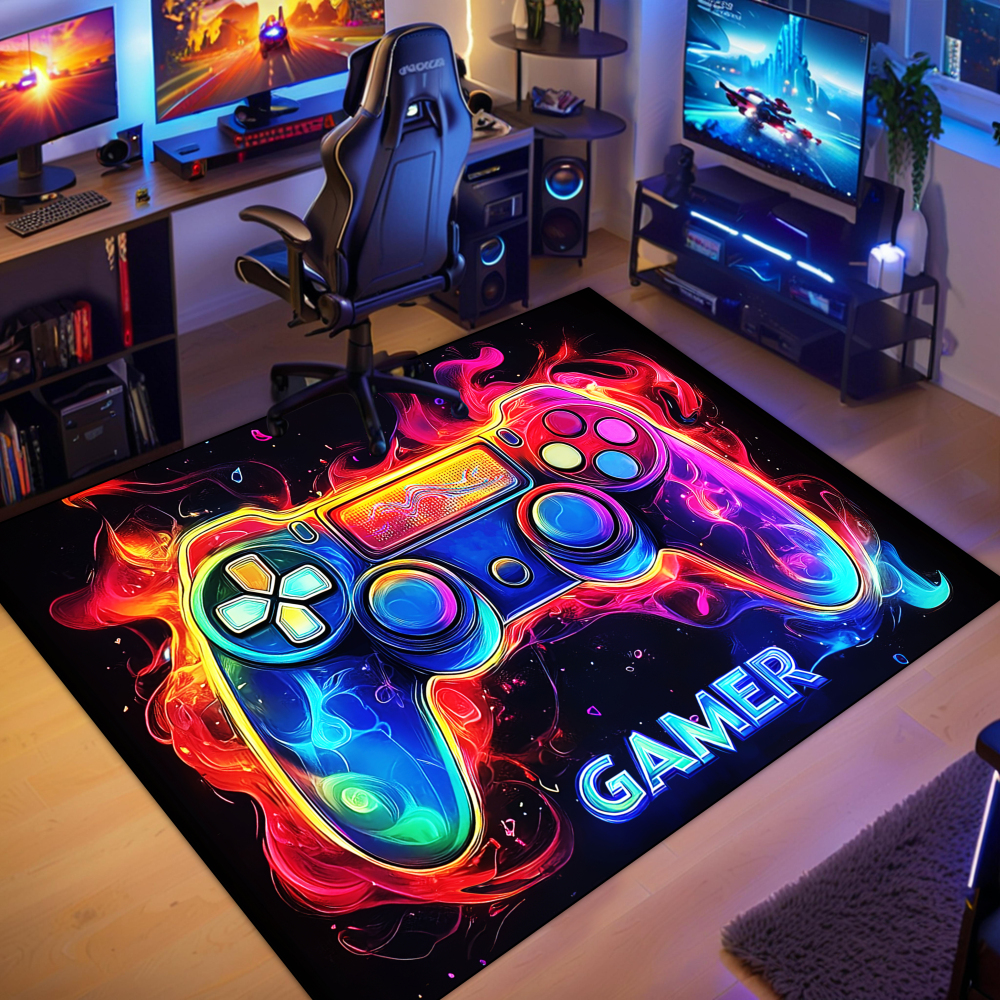 Purple Gamer Area Rug for Boys Bedroom | CozyLil