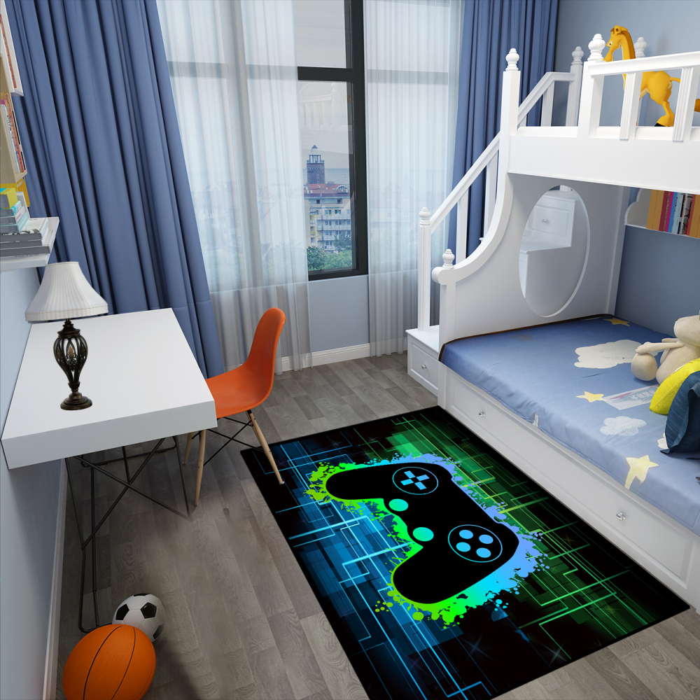 Video Game Area Rug for Boys Playroom | CozyLil