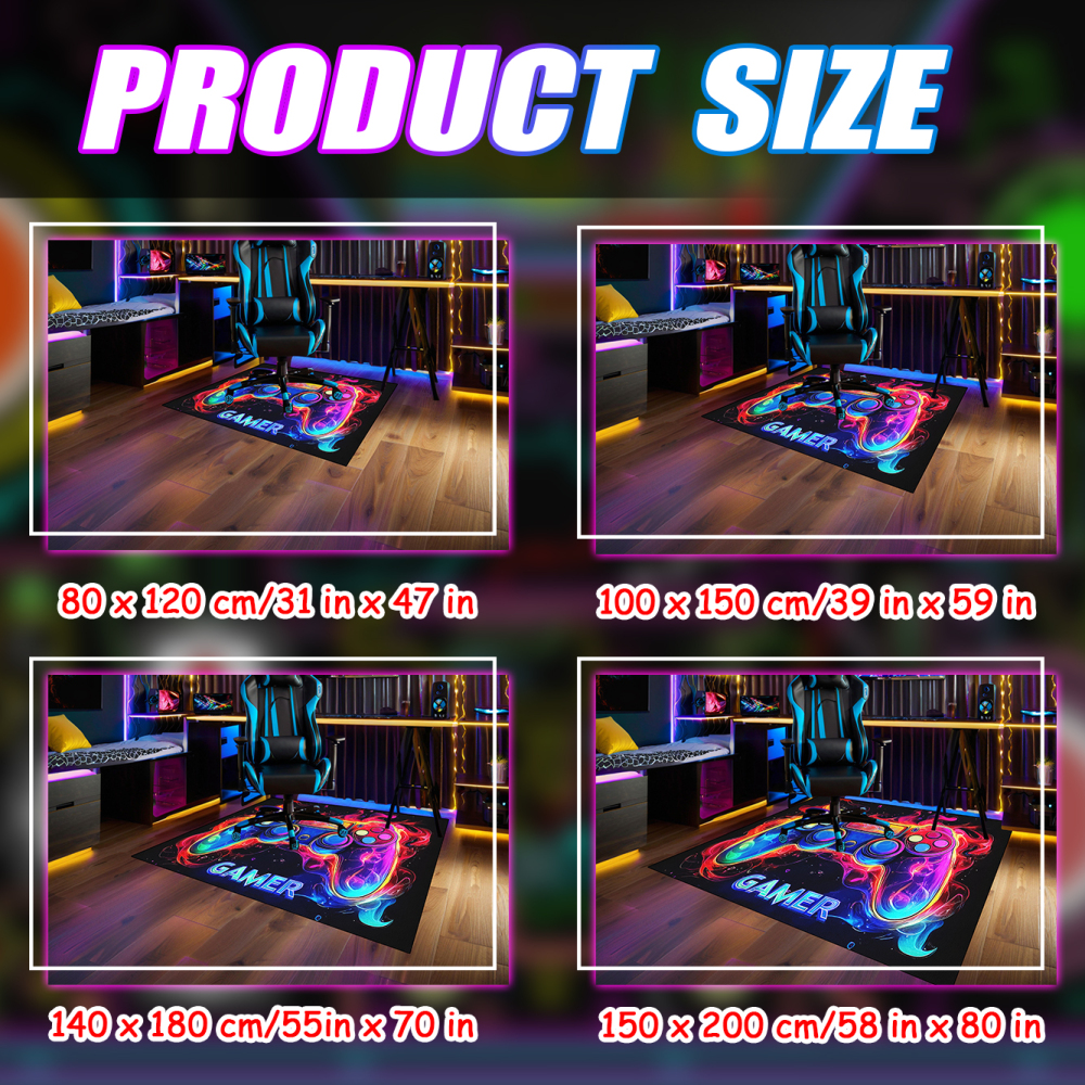Purple Gamer Area Rug for Boys Bedroom | CozyLil