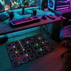 Colorful Video Game World Controller Area Rug Play Mat | CozyLil