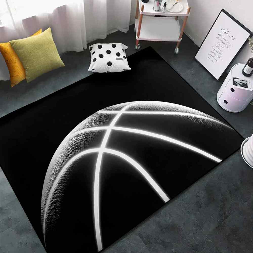Luminous Basketball Kids Rug for Boys Room | CozyLil
