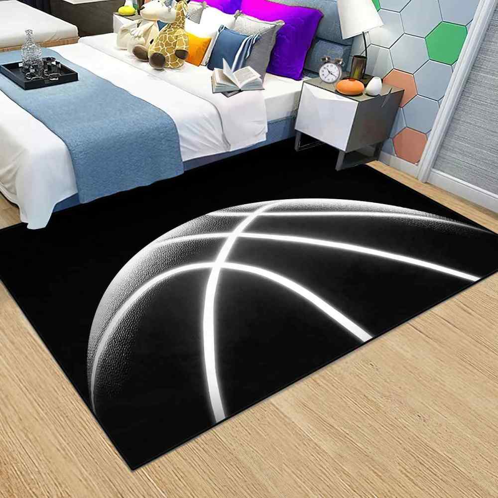 Luminous Basketball Kids Rug for Boys Room | CozyLil