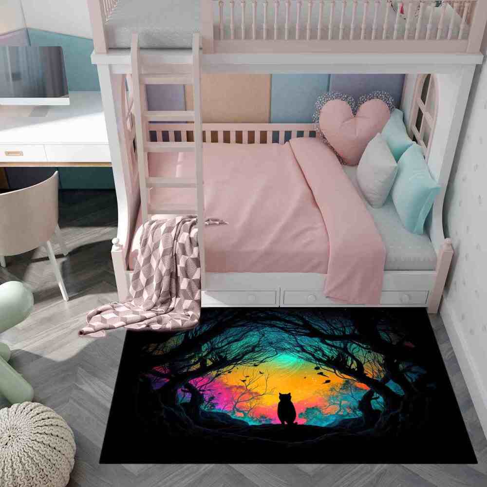 Swirling Sky Cat Portal Toddler Play Mat for Playroom | CozyLil
