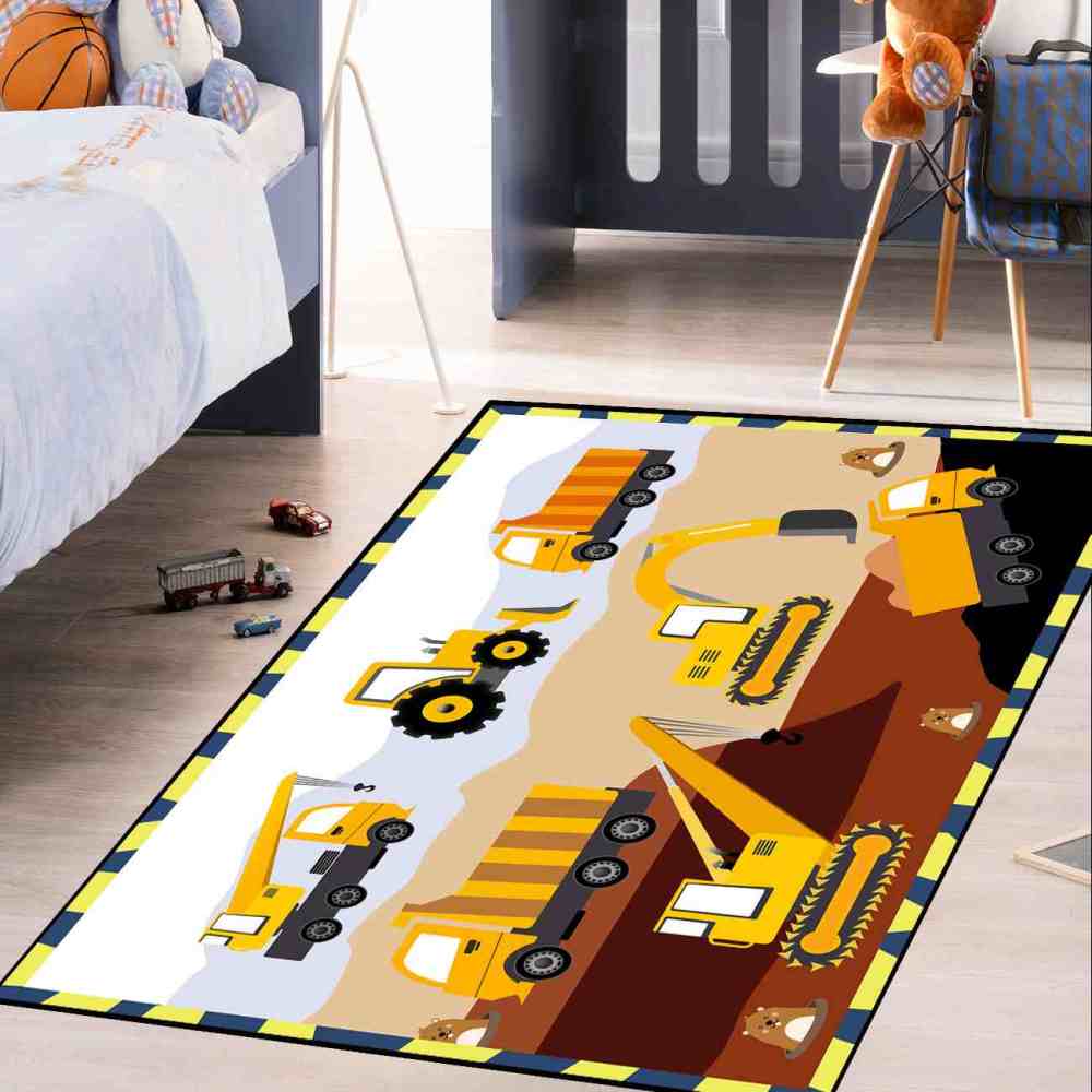 Town Car Track Play Mat Boys Room Area Rug | CozyLil