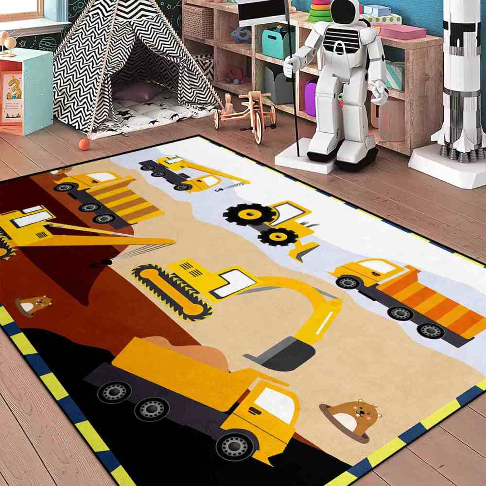 Town Car Track Play Mat Boys Room Area Rug | CozyLil