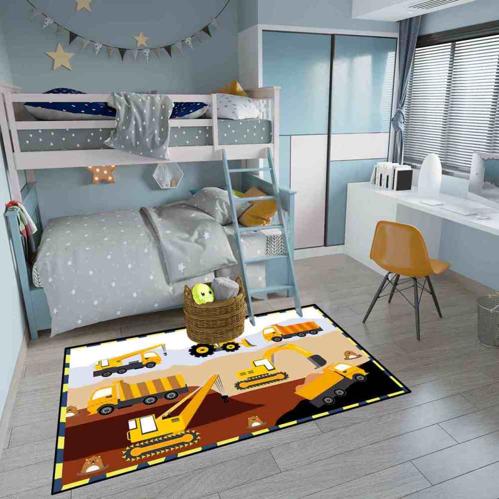Town Car Track Play Mat Boys Room Area Rug | CozyLil