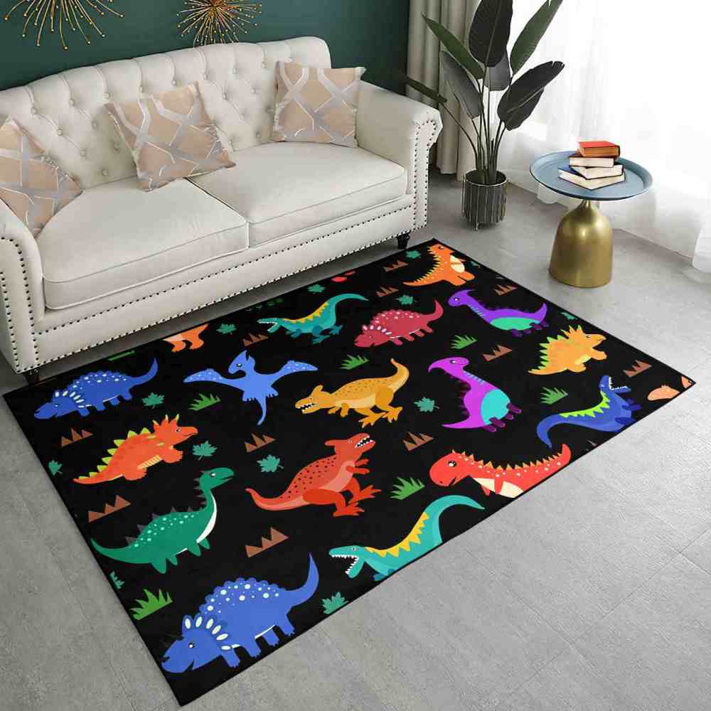 Colorful Cartoon Dinosaur Graphic Toddler Boys Nursery Play Mat | CozyLil