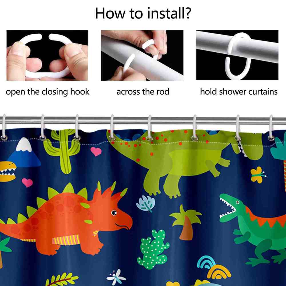 Cute Prehistoric Dinosaur 4 Piece Bathroom Set for Boys CozyLil