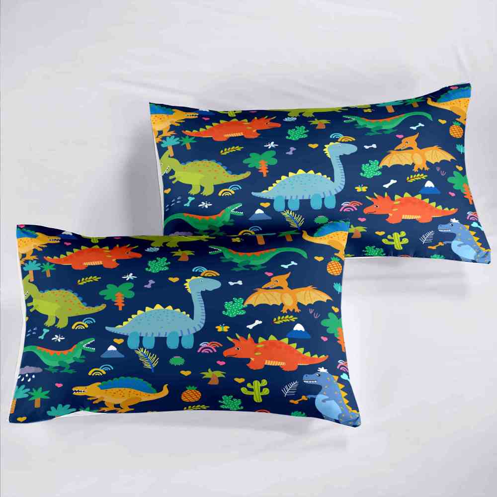 Cute Cartoon Dinosaur Boys Comforter Set | CozyLil