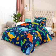 Cute Cartoon Dinosaur Boys Comforter Set | CozyLil