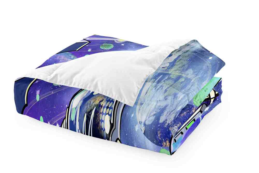 DJ Astronaut Galaxy Space Exploration Comforter Set for Boys | CozyLil